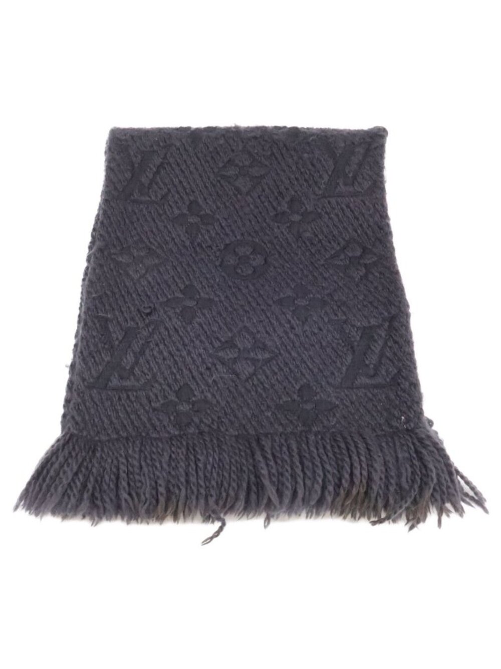 Louis Vuitton Wool Silk Echarpe Logo Mania